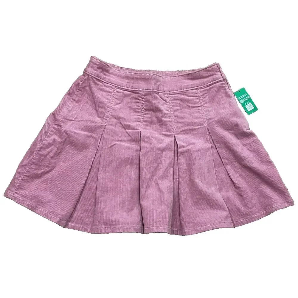GAP Kids Girl's NWT Pink Corduroy Pleated Skirt Feminine Preppy Size XL / 12 NEW